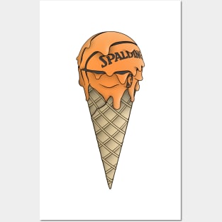 ICE CREAM BASKETBALL Posters and Art